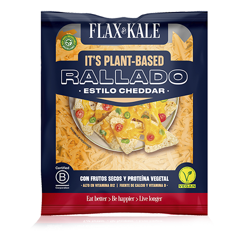 Queso Vegano Rallado Nachos Cheddar 100g Flax&Kale