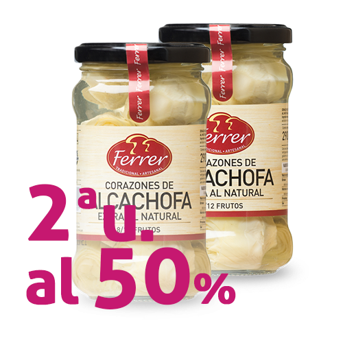 2ª u. al 50% Corazones de Alcachofa Extra (290g) Ferrer