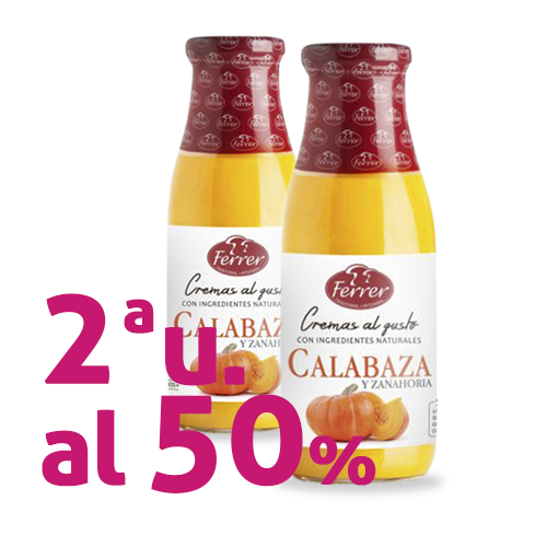 Pack 2u. Crema Calabaza y Zanahoria (485 ml) Ferrer