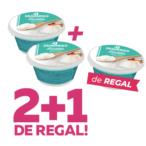 Pack 2+1 de Regalo Ricotta 250g Granarolo