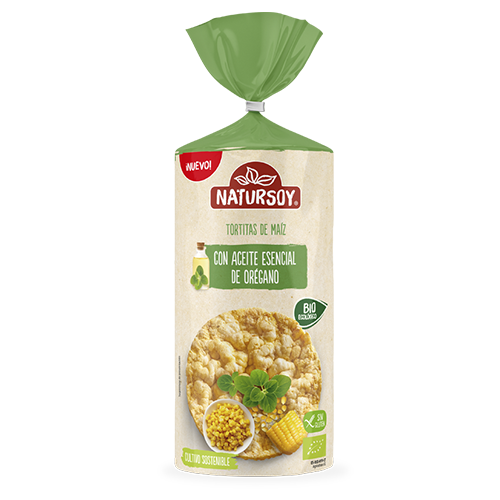 Tortitas de maíz con Aceite de Orégano 180g Natursoy