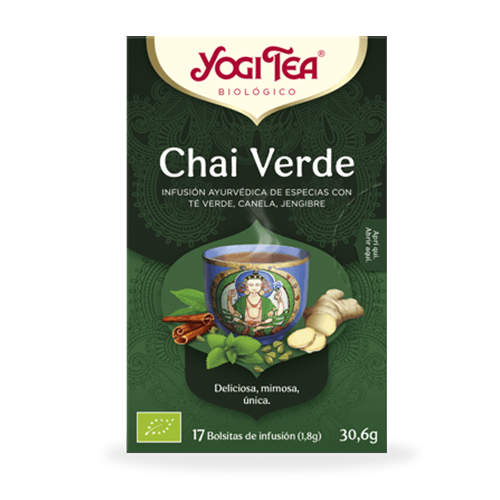 Infusión Chai Verde Bio 17u Yogi Tea