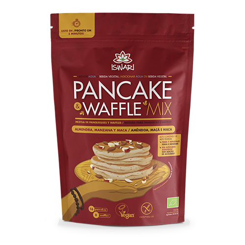 Pancakes Mix Almendra, Manzana y Maca 400g Iswari