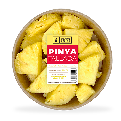 Piña cortada bandeja 350g | Fruta y verdura Cal Fruitós