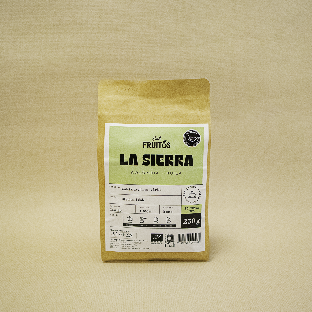 Café de Especialidad en Grano La Sierra Bio 250g Cal Fruitós