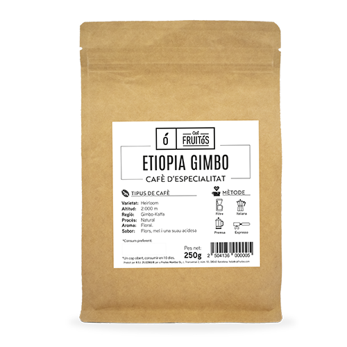 Café en Gra Especialidad Etiopia 250g Cal Fruitós