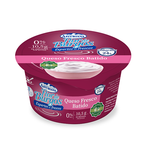 Queso Batido 0% 150g Flor de Burgos Asturiana