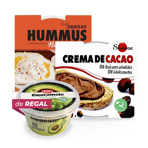 Pack Realfooding (Hummus y Crema de Cacao + Guacamole de regalo)