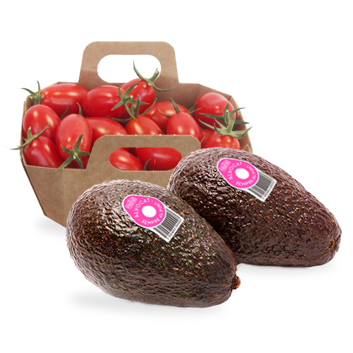 Pack 2u. Aguacate Extra Cal Fruitós + Tomate Cherry Pera Bandeja