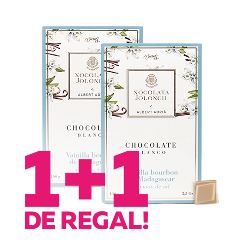 1+1 de Regalo Chocolate Vainilla al Punto de Sal Blanco 100g Jolonch-Vicens Albert Adrià 100g Jolonch-Vicens Albert Adrià