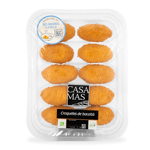 Croquetas Fritas Bacalao 10u Casa Mas