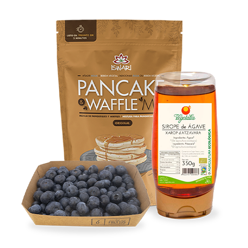 Pack Pancakes + Jarabe de ágave + Arándanos