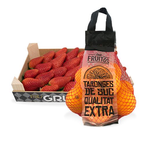 Pack Fresón de Huelva 1kg + Naranja Bolsa Cal Fruitós