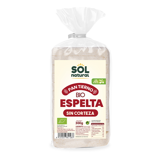 Pan Tierno Sin Corteza Espelta Bio 300g Sol Natural