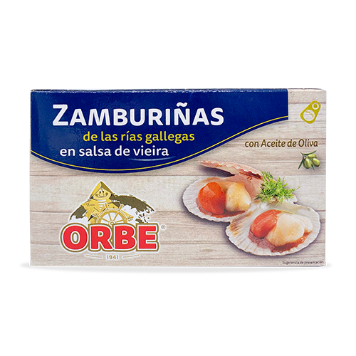 Zamburiñas con Salsa Vieira 63g Orbe