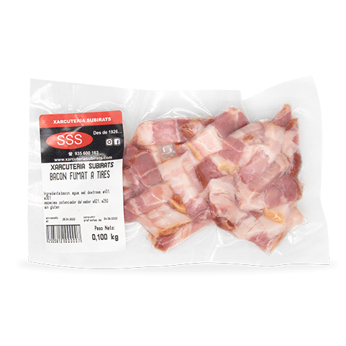 Bacon Ahumado Tiras 100g Subirats