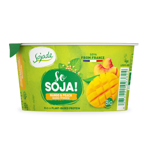 Postres de Soja Mango y Melocotón 150g Sojade