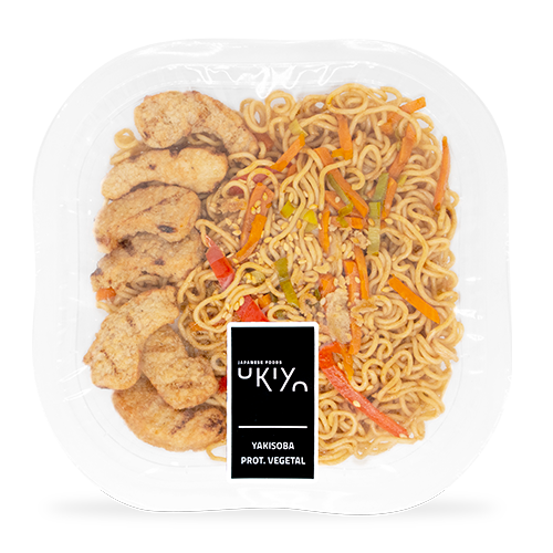 Yakisoba con Proteína Vegetal 300g Ukiyo Japanese Food