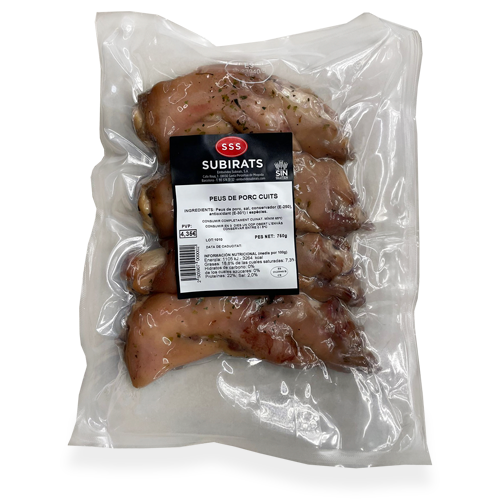 Pies Cocidos de Cerdo Subirats 4u  