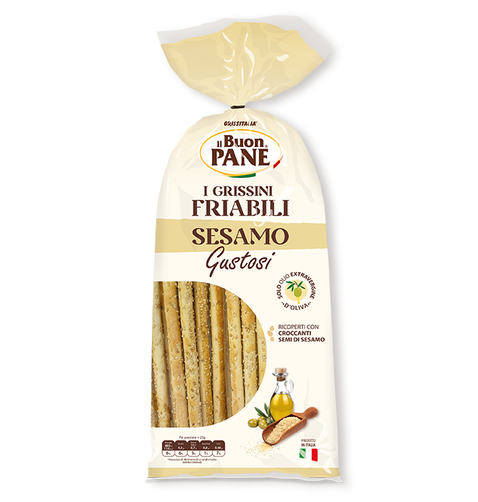 Grissini Friabili Sésamo 200g Il Buon Pane