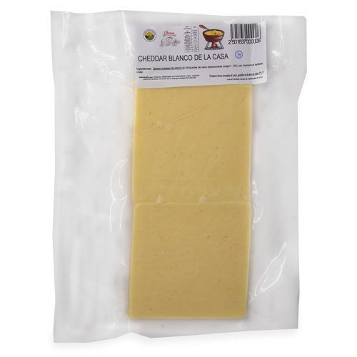 Queso Cheddar Blanco 200g Borbonia