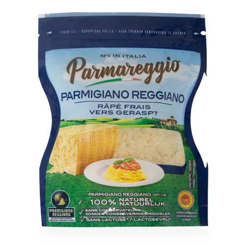 Formaggiio Parmigiano Reggiano DOP Ratllat 60g Parmareggio