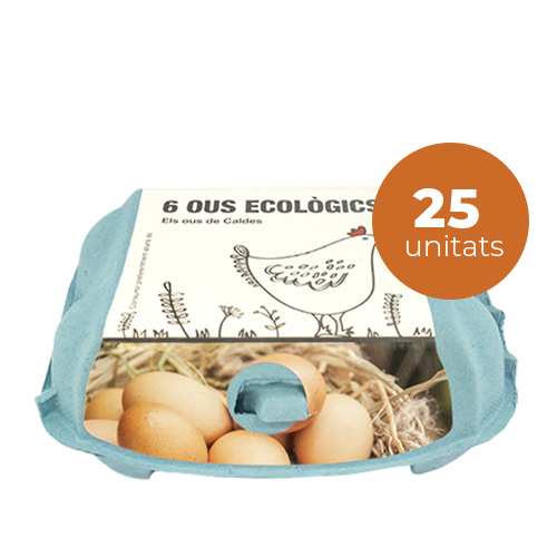 Pack 25 - 1/2 Docena Huevos Ecológicos de Caldes 