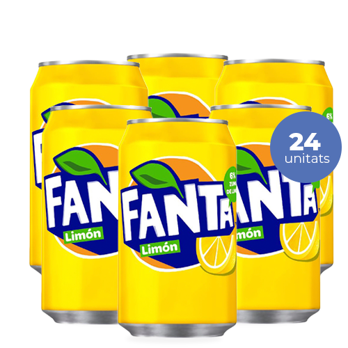 Fanta Limón Lata 33cl- Pack 24