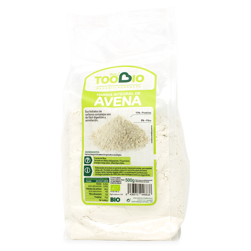 Harina de Avena Integral Bio 500g Toobio