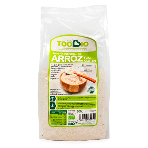 Harina de Arroz Bio 500g Toobio