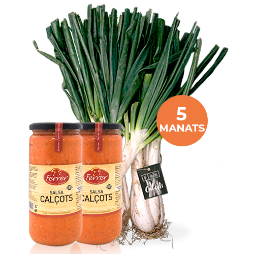 Pack 5 Calçots Manojo (25 u.) + 2u. Salsa Calçots (645 g) Ferrer