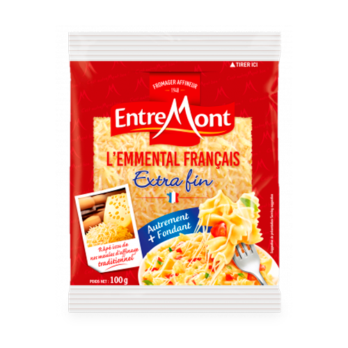 Queso Emmental Francés Rallado 100g EntreMont 