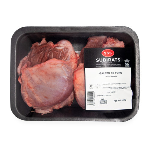 Carrilleras de Cerdo Subirats Bandeja 650g