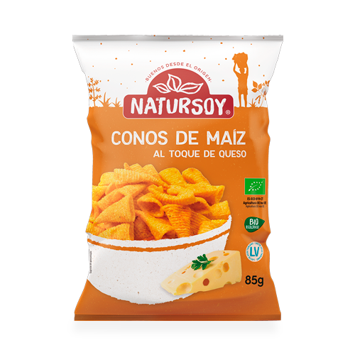 Conos de Maíz y Queso 85g Natursoy