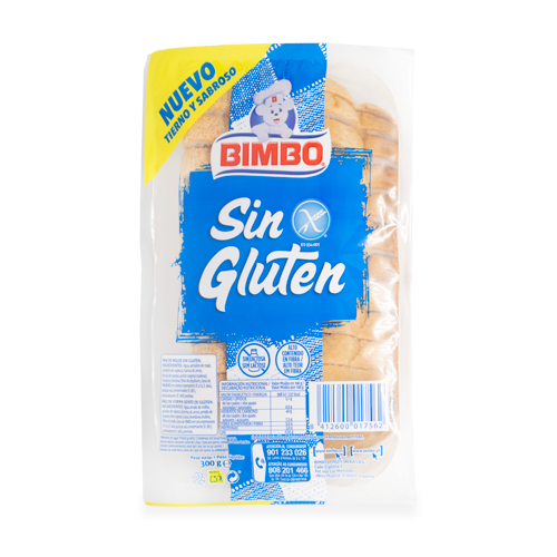 Pan de Molde S/Gluten 300g Bimbo