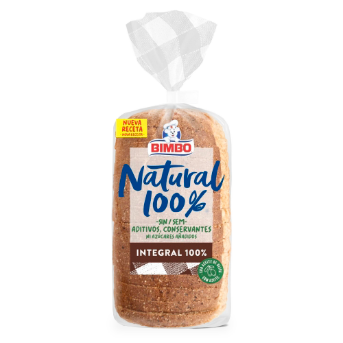 Pan de Molde Integral Natural 450g Bimbo