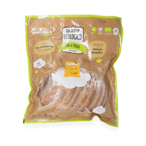 Pan de Pueblo S/Gluten Bio 400g Zealia