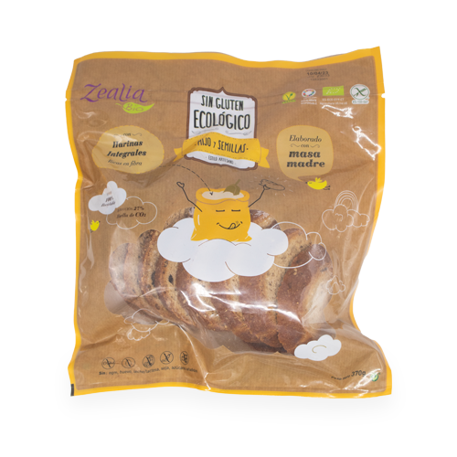 Pan de Mijo y Semillas S/Gluten Bio 370g Zealia