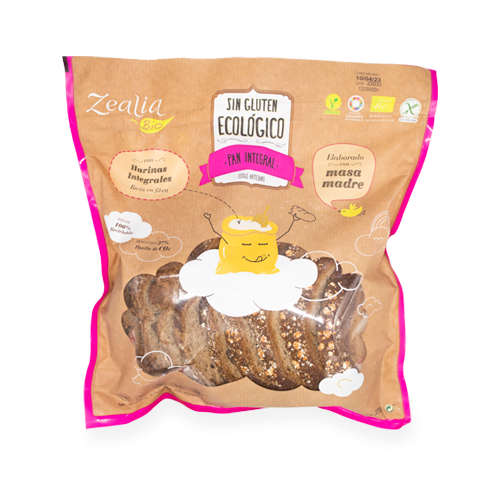 Pan Integral S/Gluten Bio 370g Zealia