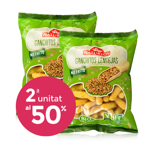 Pack 2u Ganchitos de Lentejas BIO (75 g) Natursoy