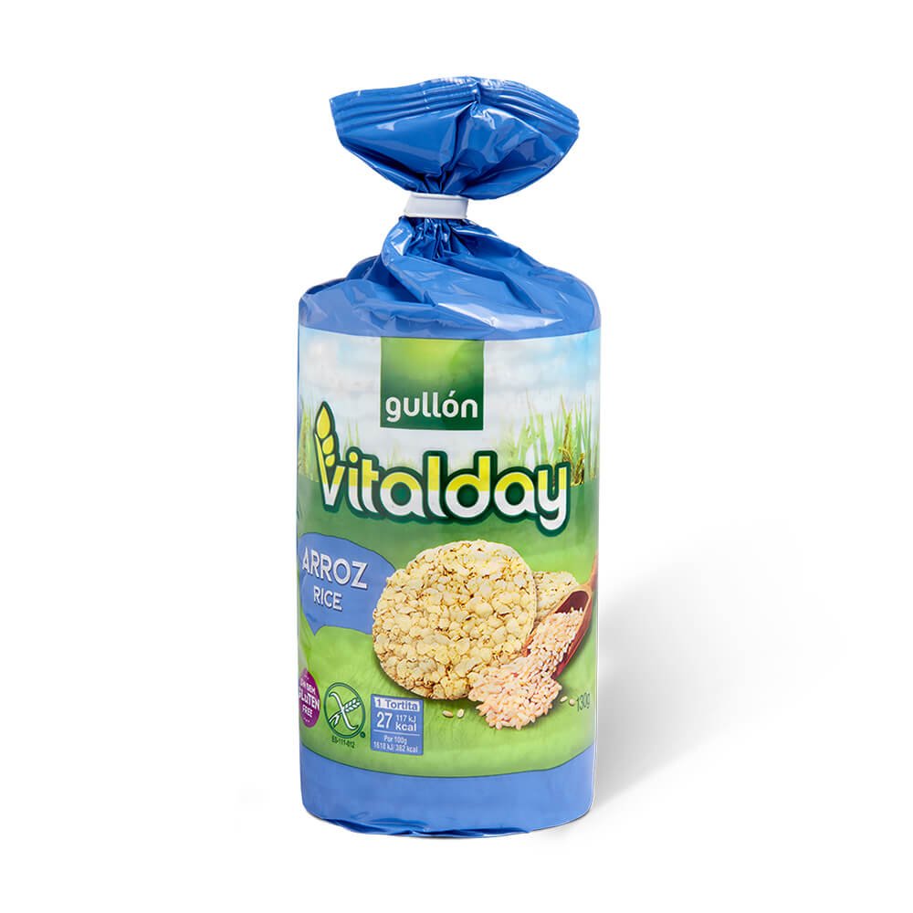 Tortitas Arroz Bolsa Vitalday 130g Gullón