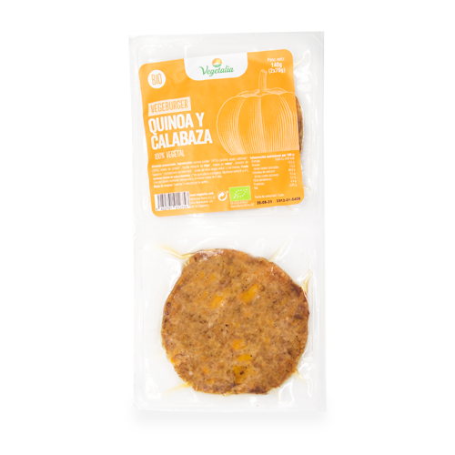 Vegeburguer Quinoa y Calabaza Bio 140g Vegetalia