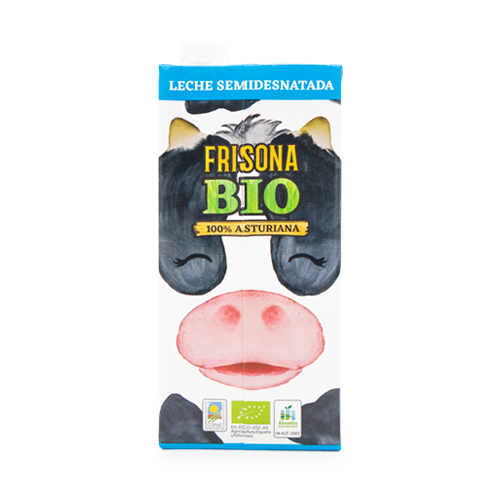 Leche Semidesnatada Bio 1L Frisona