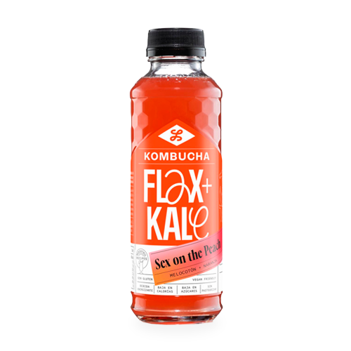 Kombucha Sex On The Peach 400ml Flax & Kale