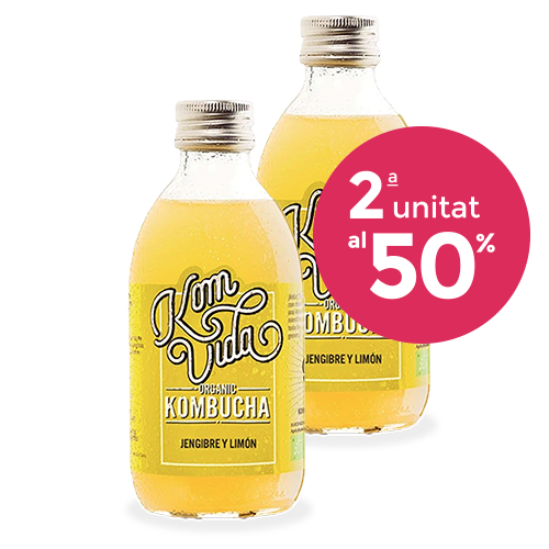 Pack 2u. Kombucha Gingervida (250 ml) Komvida