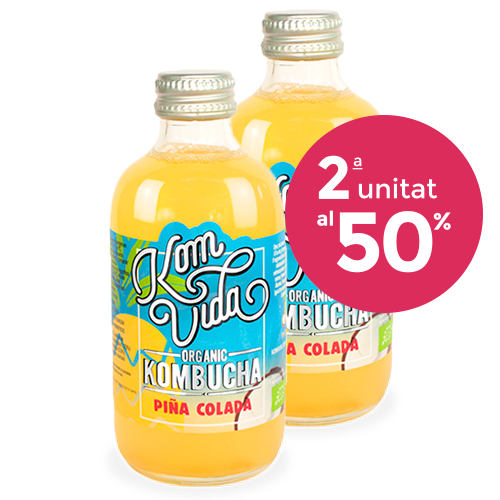 Pack 2u. Kombucha Piña Colada 250 ml Komvida