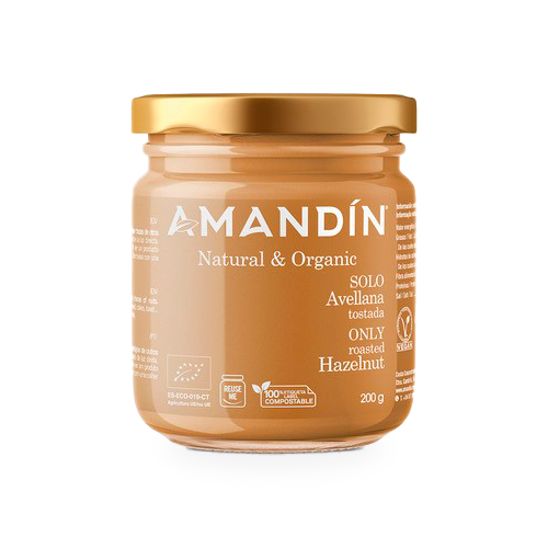 Crema de Avellana Tostada Bio 200g Amandin