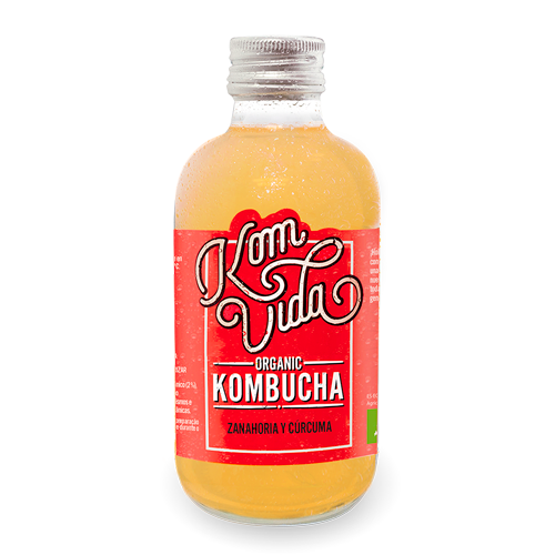 Kombucha Pastanaga y Cúrcuma 250ml Komvida