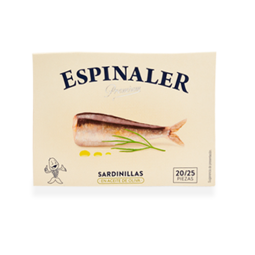 Sardinita Premium con Aceite de Oliva 20/25 Espinaler