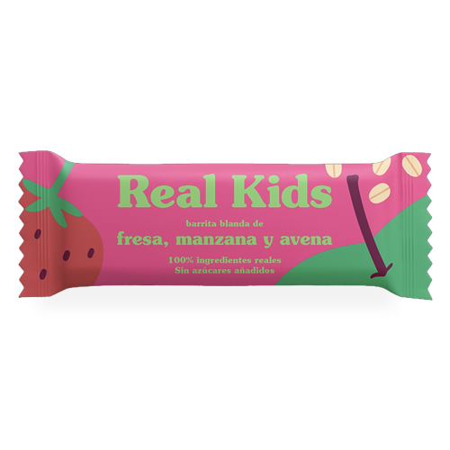 Barrita Infantil Fresa y Manzana 30g Real Kids